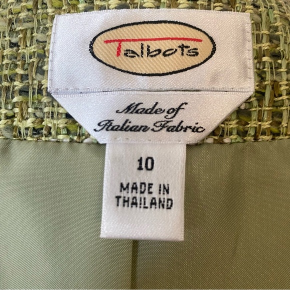 Talbots Vintage Tweed Fringe Open Front Jacket - Picture 4 of 7